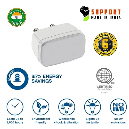 TARAMPRO Night Light Energy Saving LED Lamp Nightlight for Children Kids Elderly Bedroom (Warm White (Pack of 3)) - Image 3