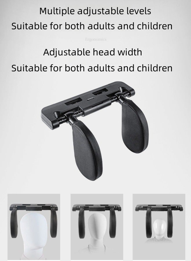 BESTPEAK Car Headrest, 180° Adjustable, U-Shaped Design, Headrest Sleep and Neck Support for Kids and Adults Traveling, Removable, In-Car - Image 5