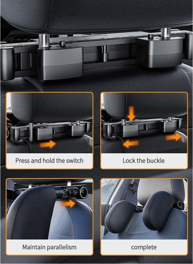 BESTPEAK Car Headrest, 180° Adjustable, U-Shaped Design, Headrest Sleep and Neck Support for Kids and Adults Traveling, Removable, In-Car - Image 4