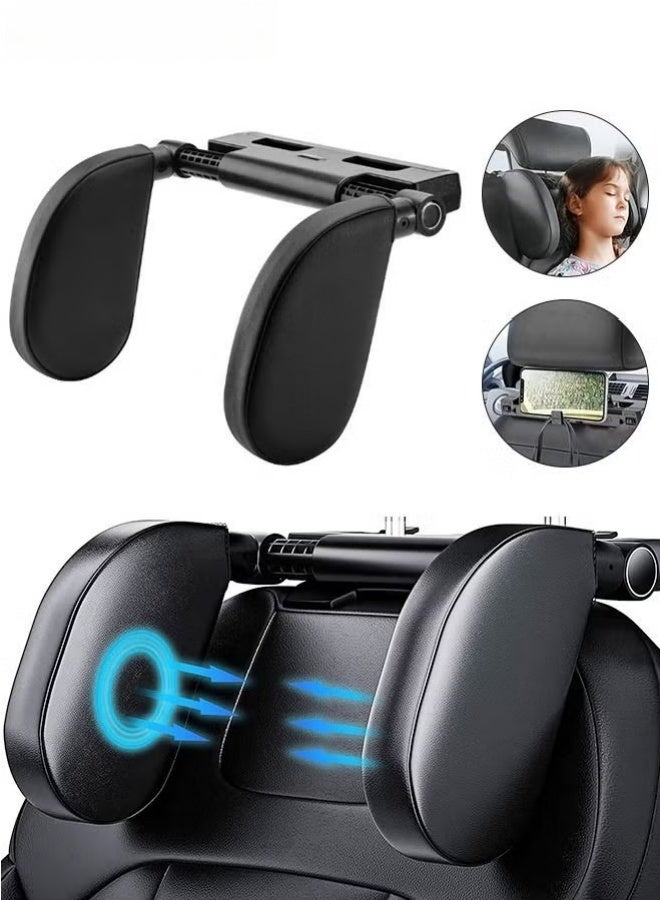 BESTPEAK Car Headrest, 180° Adjustable, U-Shaped Design, Headrest Sleep and Neck Support for Kids and Adults Traveling, Removable, In-Car - Image 1