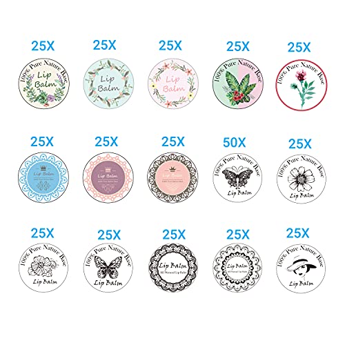 Kare Kind Labels for Lip Balm Container Jars - Value Pack of 600 Stickers - 200 Writable and 400 Printed Stickers - Self Adhesive - Easy to Peel, Apply and Remove - Fineliner Pen Included for Label Writing - Image 2