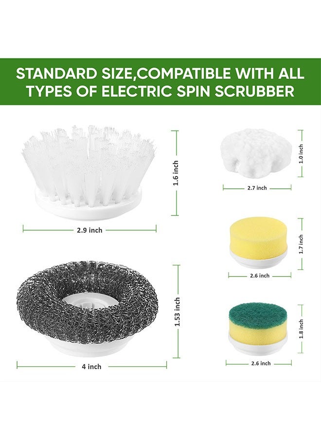 Electric Spin Scrubber, Electric Cleaning Brush with 5 Replaceable Brush Heads, Handheld Electric Shower Scrubber for Bathtub, Floor, Wall, Tile, Toilet - Image 3