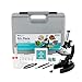 AmScope M30 Series 52Piece STEM Microscope Kit for Kids Monocular Portable Compound Microscope for Kids Includes Petri Dish Slides More Black - Image 3