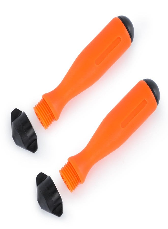 ZELARMAN 2 PCS Chainsaw Round File Handle, Chainsaw File Plastic Handle with Adjustable Fastening Nut, 0.2 inch Hole for Metal File Screwdriver - Image 1