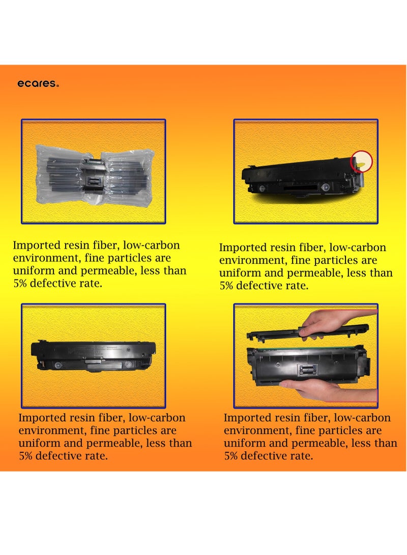 ECARES®305A Toner Cartridge CE412A Compatible for M451dn M451nw M451dw MFP M475dw MFP M475dn Pro 300 MFP M375nw M351A (Yellow) - Image 3