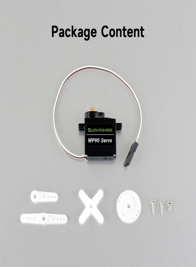 waveshare High-Reliability 180° Copper Gear Digital Servo, 2.3kg.Cm Large Torque, Compact Size & Lightweight - Image 2