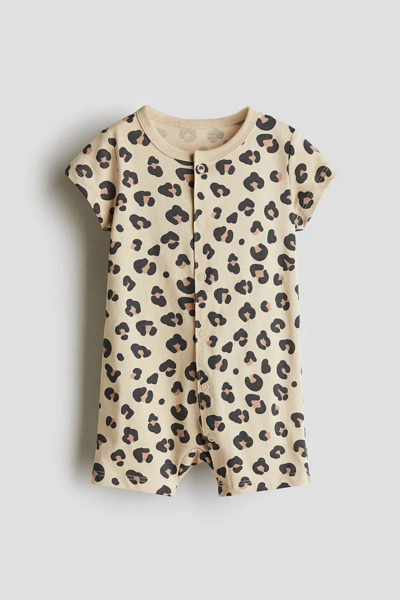 H&M Patterned all-in-one pyjamas