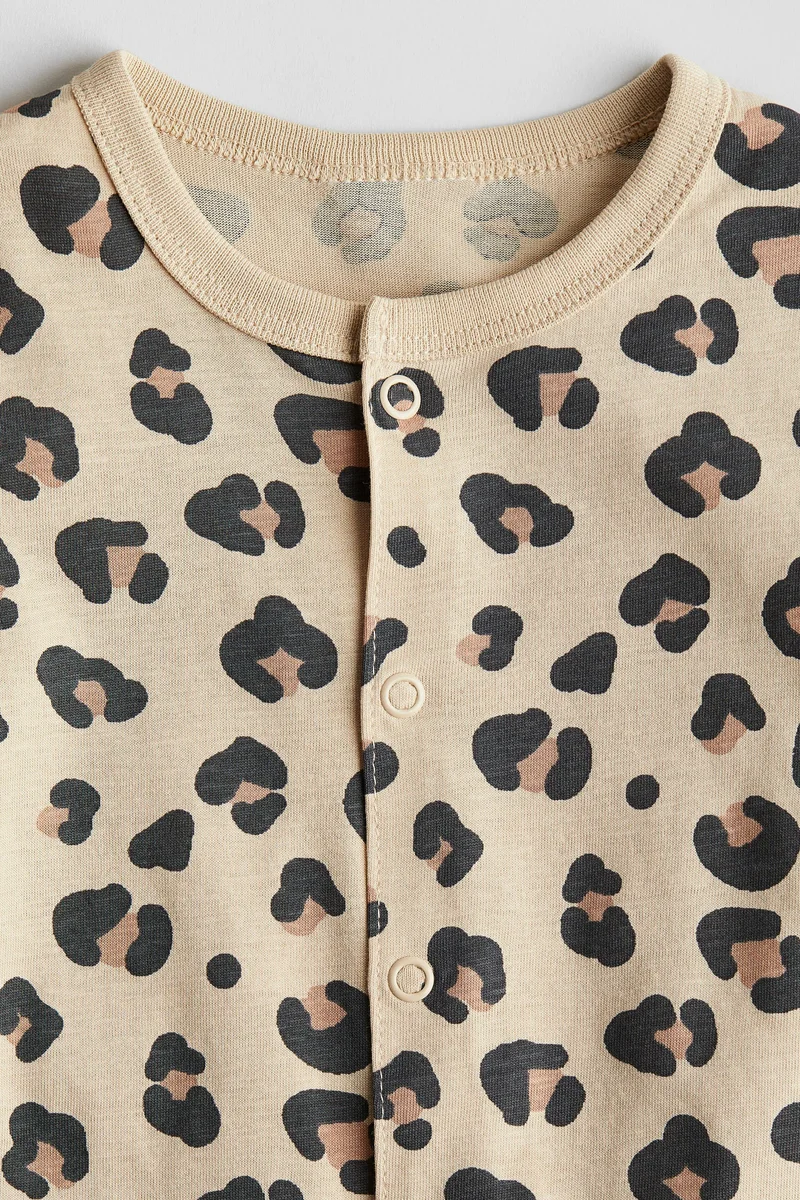 H&M Patterned all-in-one pyjamas