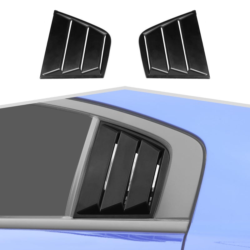 amayum Side Window Louvers Cover Shades Compatible with 20112021 Dodge Charger SXTGTRTSRTSRT Hellcat WidebodyScat PackBlack A