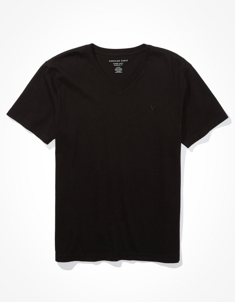 American Eagle AE Super Soft Icon V-Neck T-Shirt - Image 3