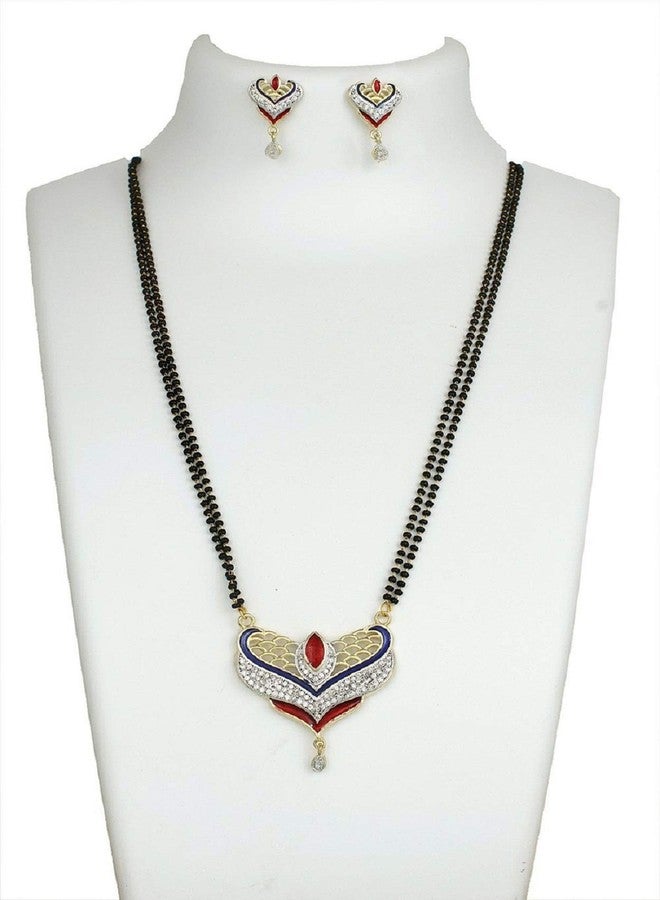 JSD Traditional American Diamonnd Studded Mangalsutra for Women - Image 2