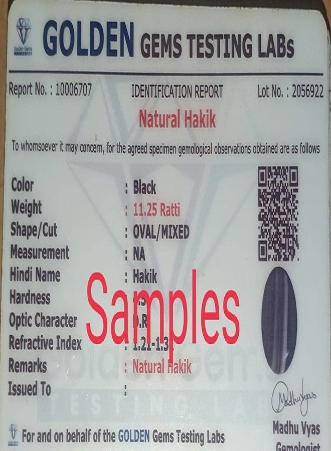 Kirti Sales Natural Sulemani Hakik (Akik) Stone Lab Certified 15.25 Ratti Haqeeq Natural Certified Loose Gemstone for Men's and Women's - Image 3