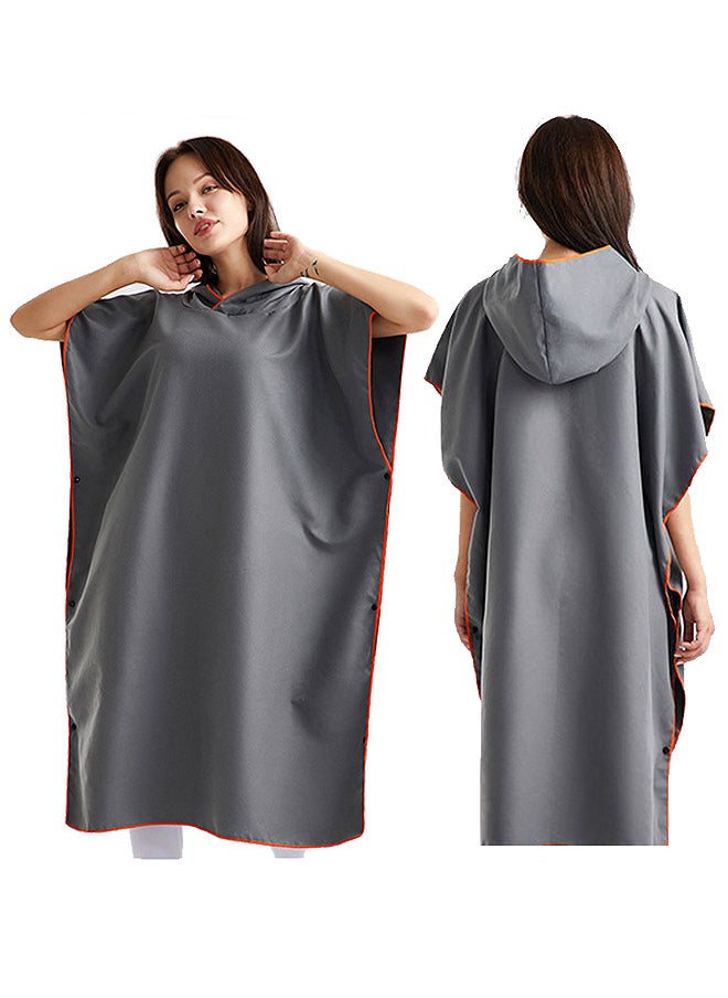 Depend Microfiber Surf Poncho, Wetsuit Changing Bath Robe, Beach Change Cloak Dive Quick Dry Pool Swim Beach Towel with Hood for Adults  - Image 1