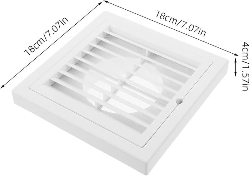 Square Ceiling Vent Cover Air Outlet Filter Replacement For Bathroom Exhaust Fan Indoor Outdoor - Image 3