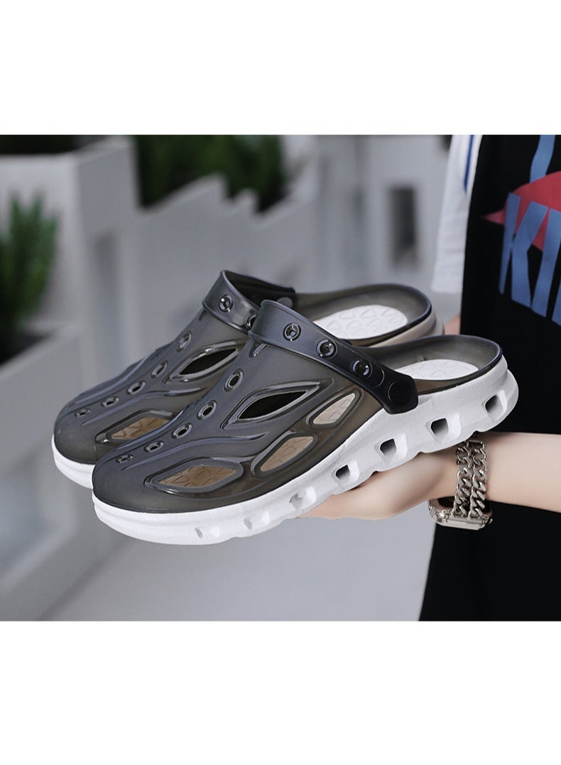 NIBEMINENT Summer   Sandals Hollow Breathable Beach Wading Casual Non-slip Hole Shoes Men Wearing Slippers Men Sandals  - Image 2