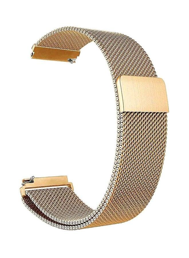 Replacement Band For Samsung Gear S2 Classic/Huawei Watch Series 2/Xiaomi Amazfit Bip Youth Gold