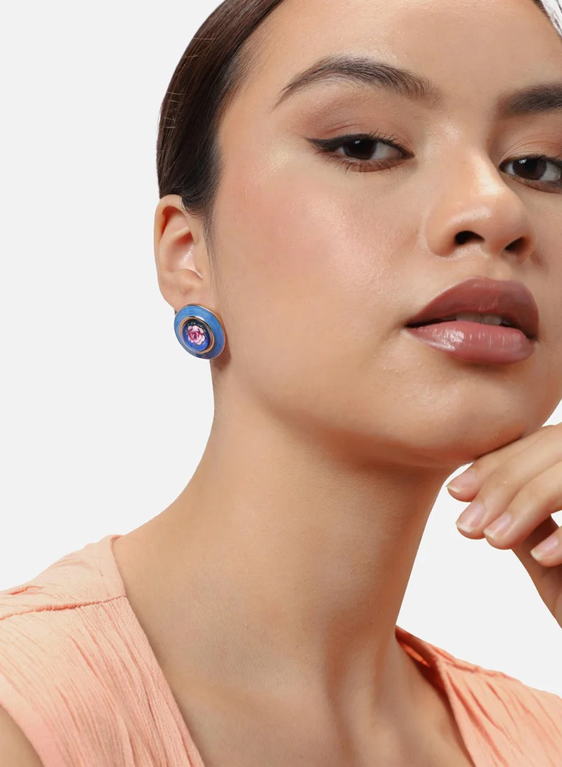 سوهي مسمار حجري مصمم للحفلات مطلي بالذهب