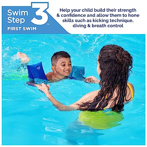 Swimways Soft Swimmies Toddler Floaties LearntoSwim Inflatable Pool Floats Arm Floaties Swimming Pool Accessories for Kids Aged 35 Blue - Image 5