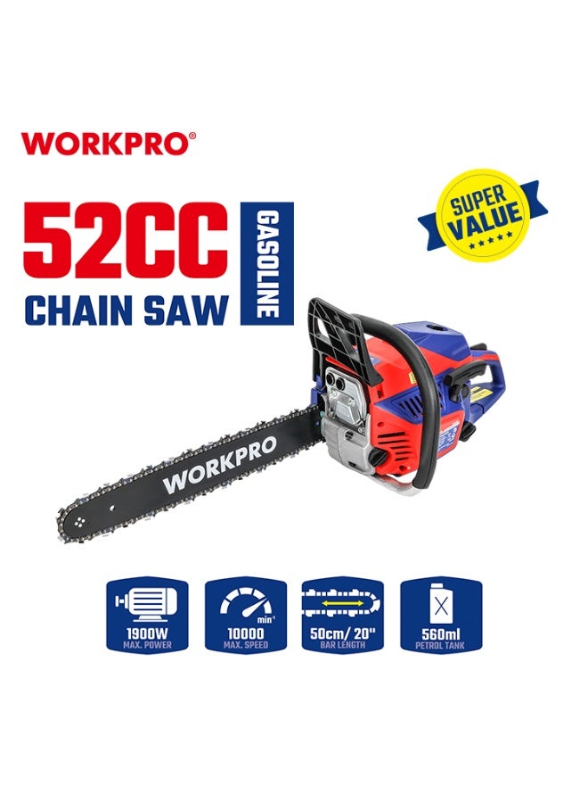 WORKPRO 20" 52cc Gasoline chain saw WORKPRO - Image 1