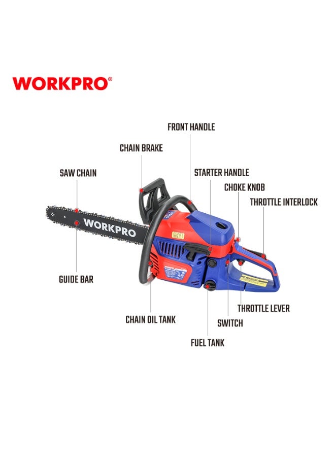 WORKPRO 20" 52cc Gasoline chain saw WORKPRO - Image 3