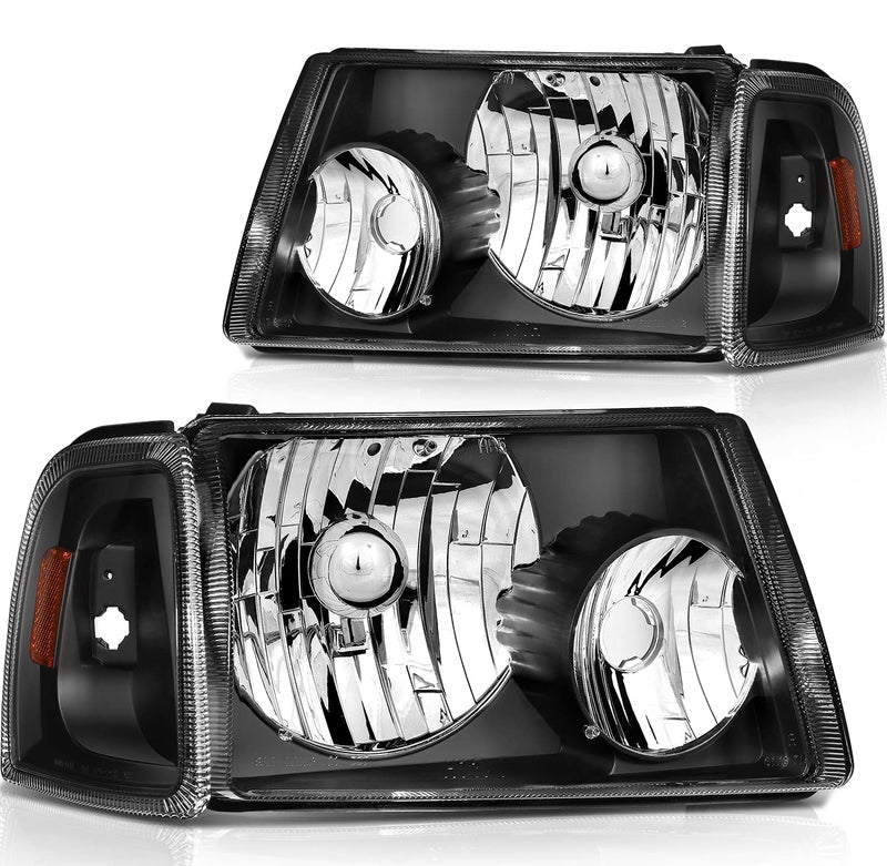 ECCPP Headlight Assembly For Ford For Ranger 20012011 Driver and Passenger Side Headlamps