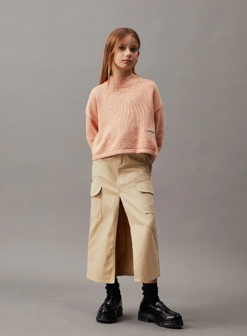 Calvin Klein Jeans Straight Maxi Cargo Skirt
