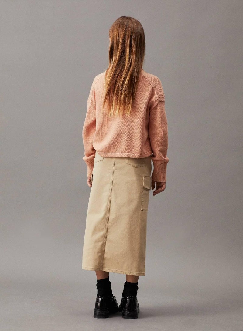 كالفن كلاين جينز تنورة كارجو طويلة بقصة مستقيمة - Image 2