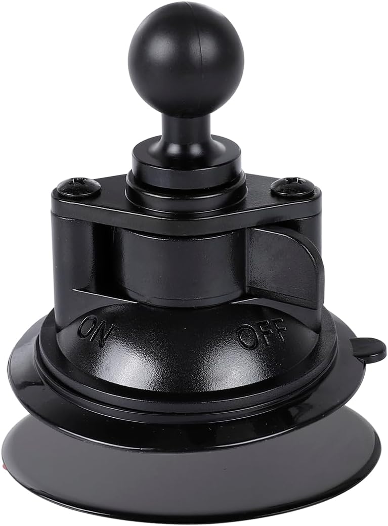 Leenconghui 1" Ball Suction Cup Base with Adhesive Dashboard Pad Mounting Disk - Image 1