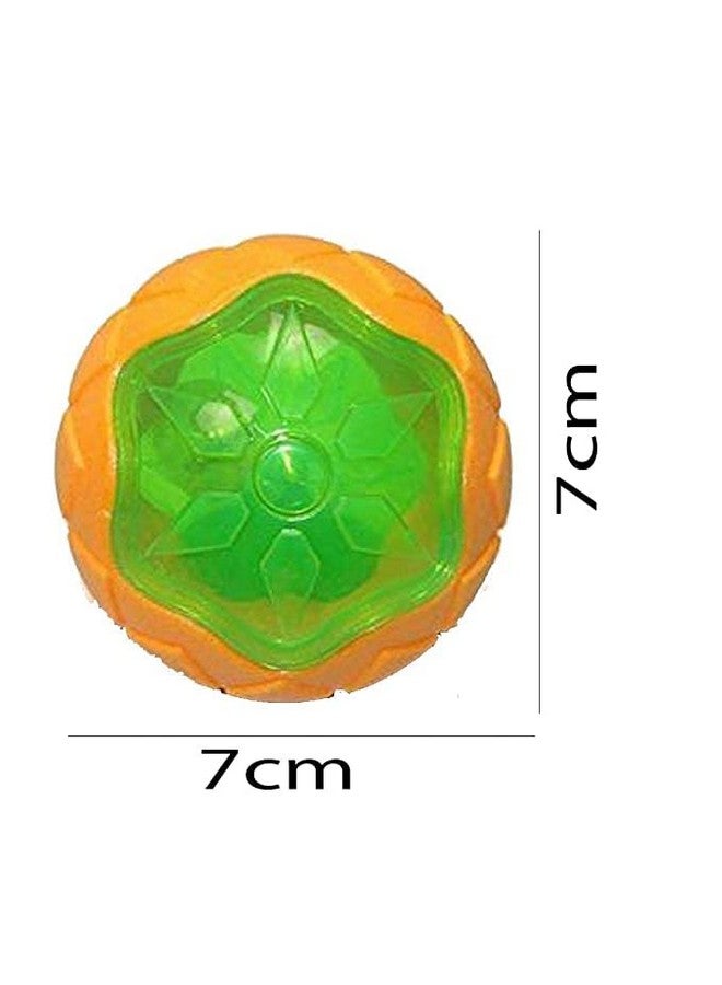 كرة مضغ مطاطية تصدر صوت صرير | لعبة مضغ للكلاب والجراء | ألعاب لعب داخلية وخارجية مع كرة عائمة متضمنة إضاءة LED - متعددة الألوان - Image 4