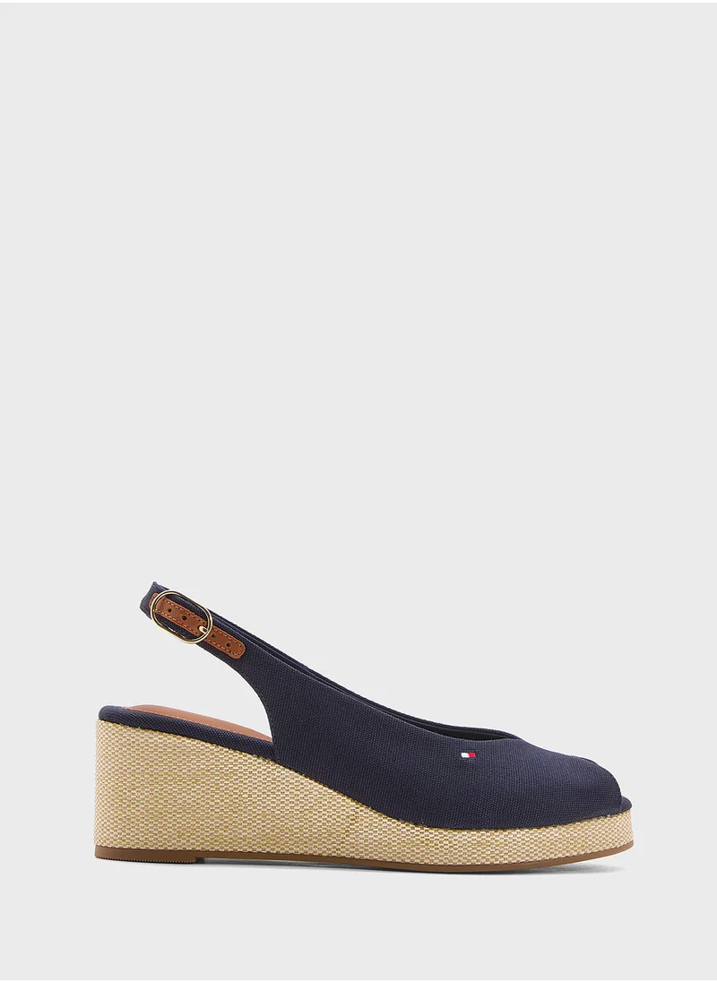 تومي هيلفيغر MID WEDGE SLINGBACK ESPADRILLES