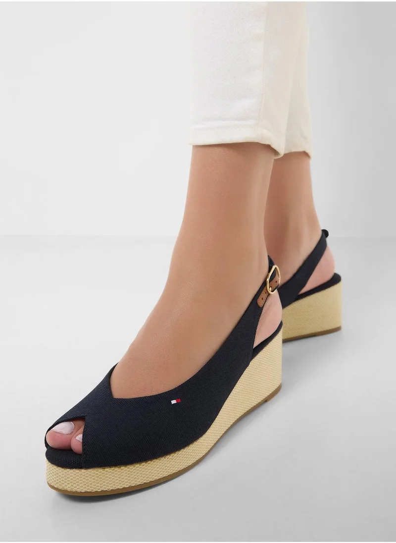 تومي هيلفيغر MID WEDGE SLINGBACK ESPADRILLES