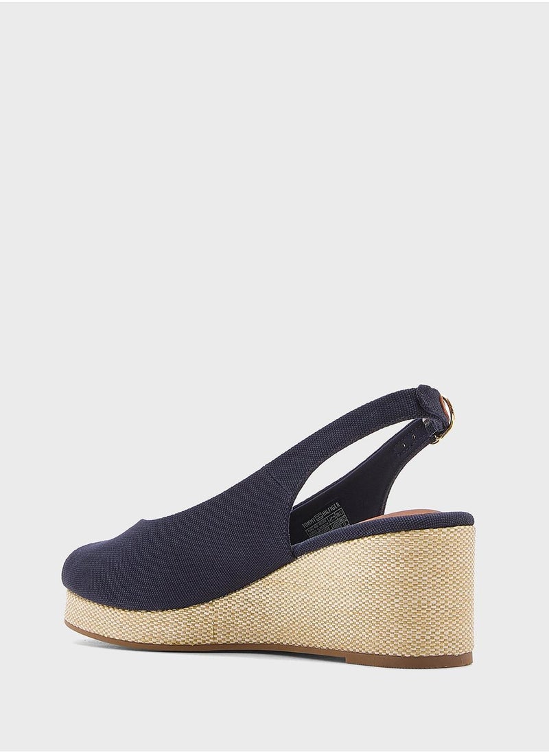TOMMY HILFIGER MID WEDGE SLINGBACK ESPADRILLES  - Image 4