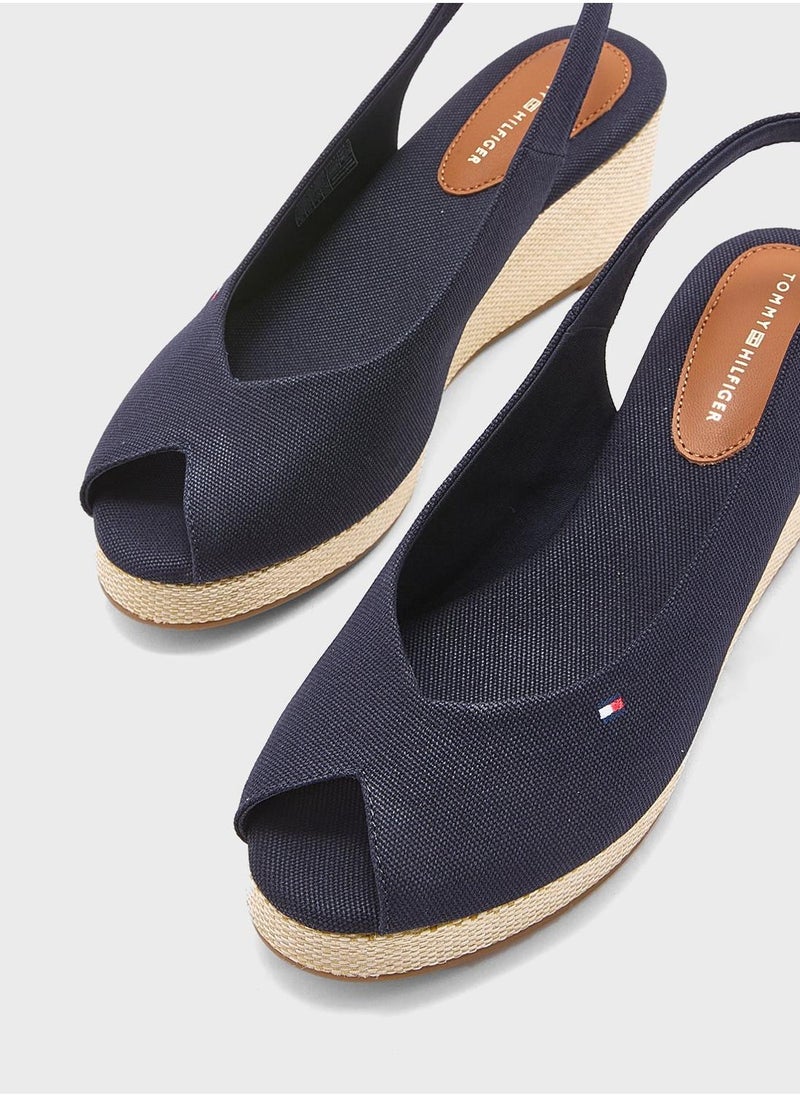 TOMMY HILFIGER MID WEDGE SLINGBACK ESPADRILLES  - Image 5