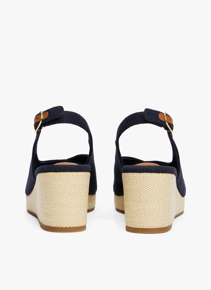 TOMMY HILFIGER MID WEDGE SLINGBACK ESPADRILLES