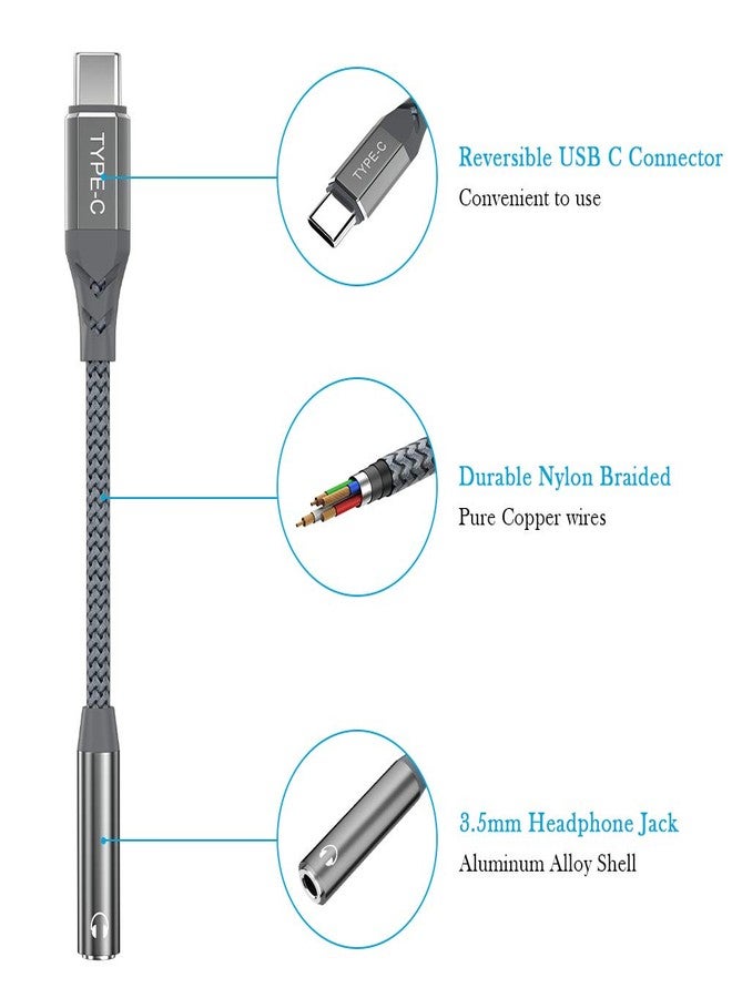 APETOO USB-C to 3.5 mm Headphone Jack Adapter for Samsung S24 S23 FE S22 Ultra S21 FE S20 Ultra, USB Type C to Aux Audio Dongle Cable Cord for iPhone 16 15 iPad A16 Pixel 8 7 6 Pro 8a 7a 6a 5 4, Note 20 10+ - Image 4