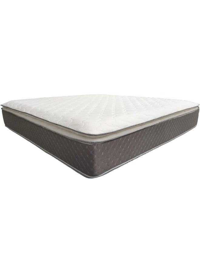 R2R FURNITURE Pillowtop Super King Size Pocket Spring Mattress (200X200X20 Cm) Soft For Mind-Blowing Comfort And Firm For Back Support - Image 1