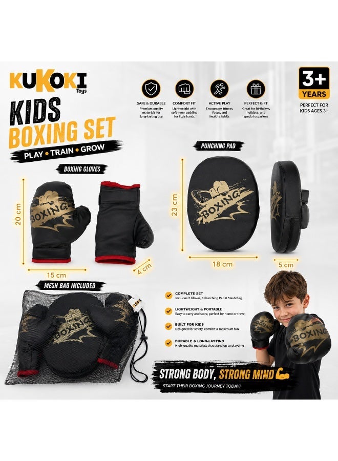 KUKOKI TOYS قفازات الملاكمة للأطفال مع قفازات اللكم - Image 2