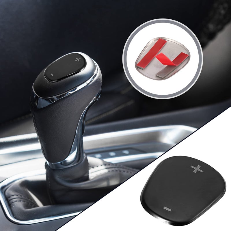 X AUTOHAUX Auto Car Gear Shift Knob Cover Sticker Stainless Steel for Chevrolet Equinox 2018-2020 Black - Image 2
