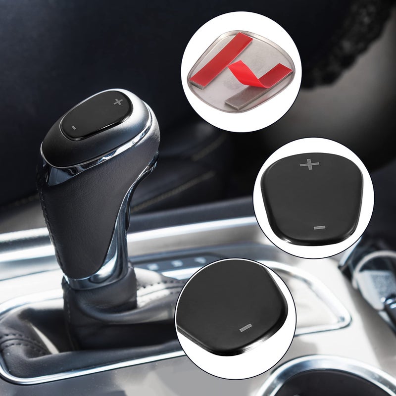 X AUTOHAUX Auto Car Gear Shift Knob Cover Sticker Stainless Steel for Chevrolet Equinox 2018-2020 Black - Image 4