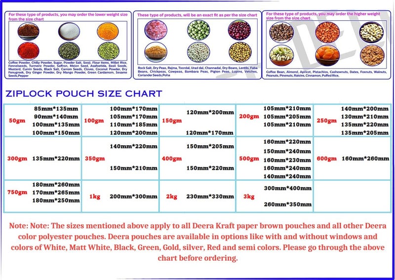 Deera DEERA Both Side Silver With Ziplock Pouch Silver100mmx170mmPack Of 100  - Image 4