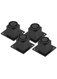 Thoraya 4Pcs/Set Furniture Leg Adjustable Height Aluminum Alloy Square Support for Sofa Cabinet60mm  - Image 3