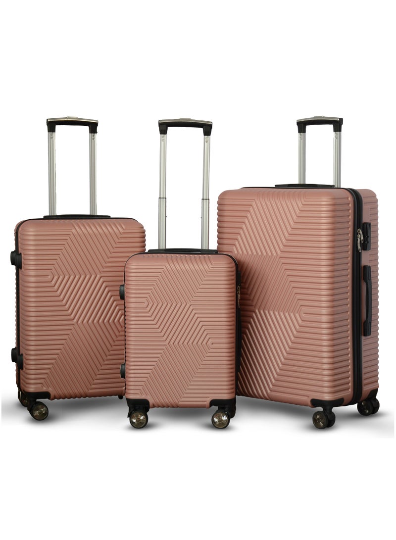 ZAAPPY Lightweight Luggage Hard Shell Trolly with smooth spinner wheels and secured combination lock ABS Suitcases for travel - Image 1