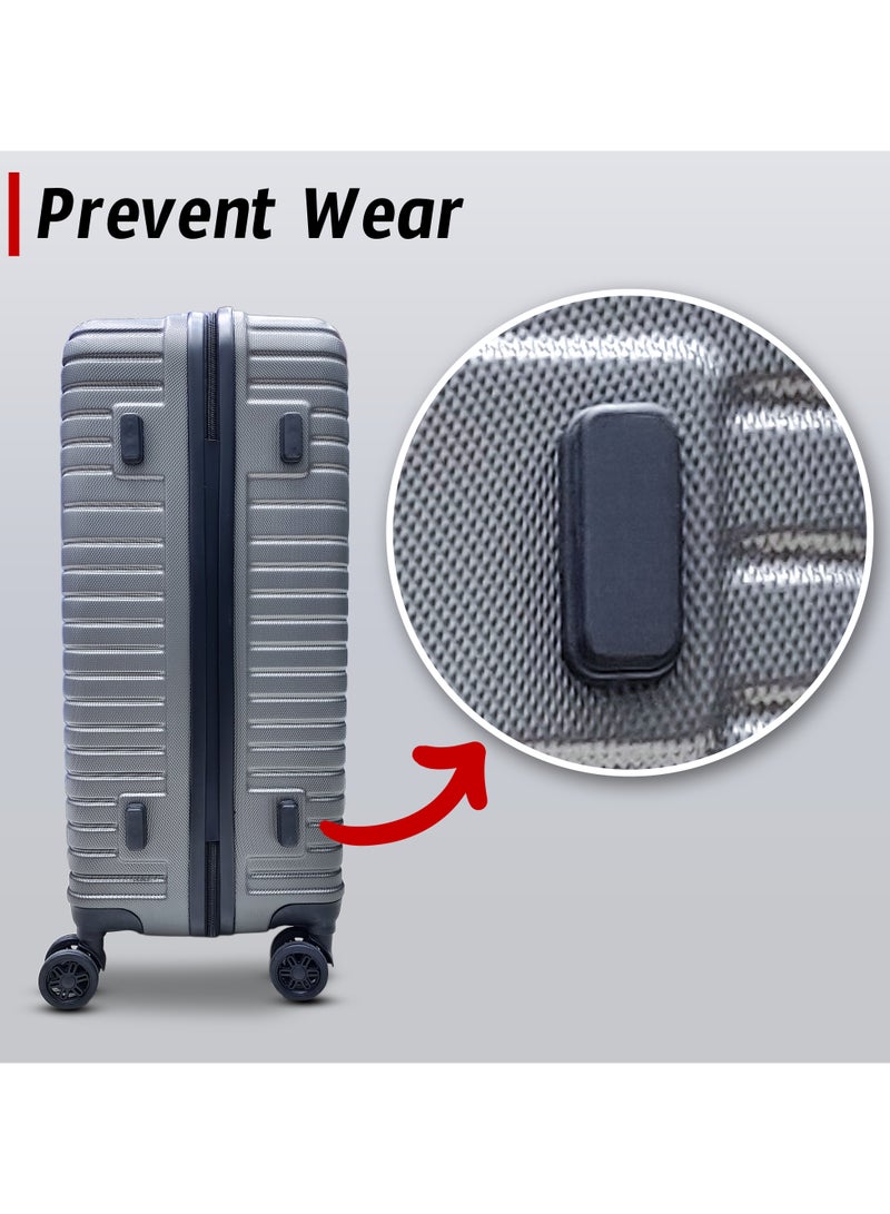 ZAAPPY Lightweight Luggage Hard Shell Trolly with smooth spinner wheels and secured combination lock ABS Suitcases for travel - Image 3