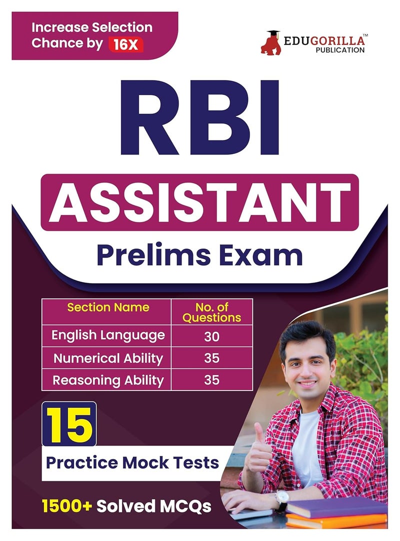 RBI Assistant Prelims Exam 2024 (English Edition) - 10 Full Length Mock Tests and 9 Sectional Tests (1300 Solved Questions) with Free Access To Online Tests  - Image 1