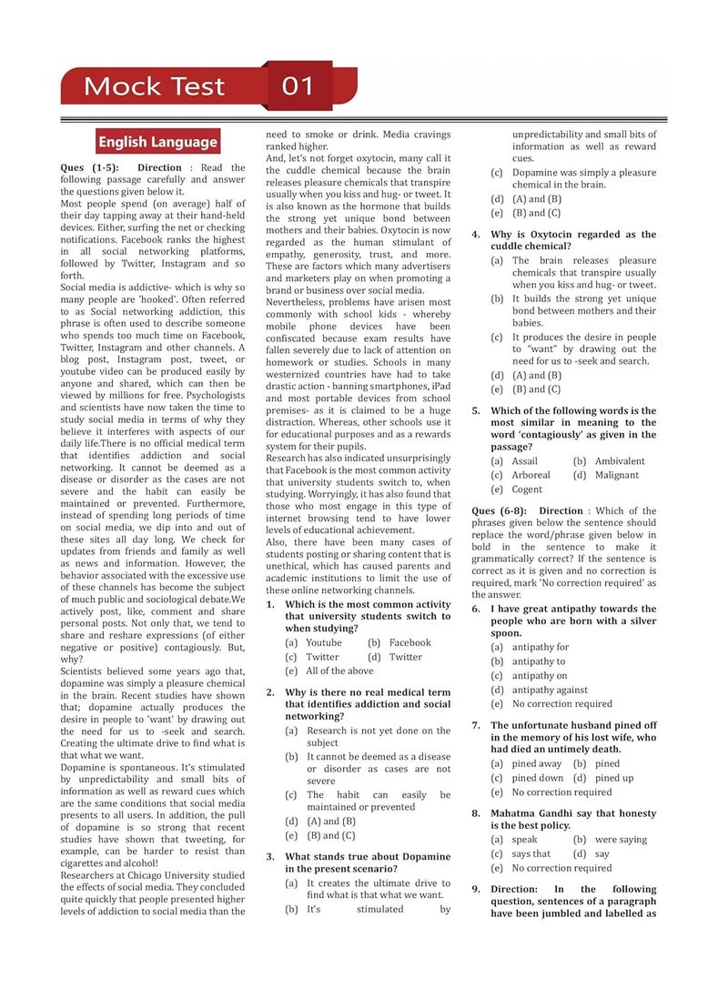 RBI Assistant Prelims Exam 2024 (English Edition) - 10 Full Length Mock Tests and 9 Sectional Tests (1300 Solved Questions) with Free Access To Online Tests  - Image 4