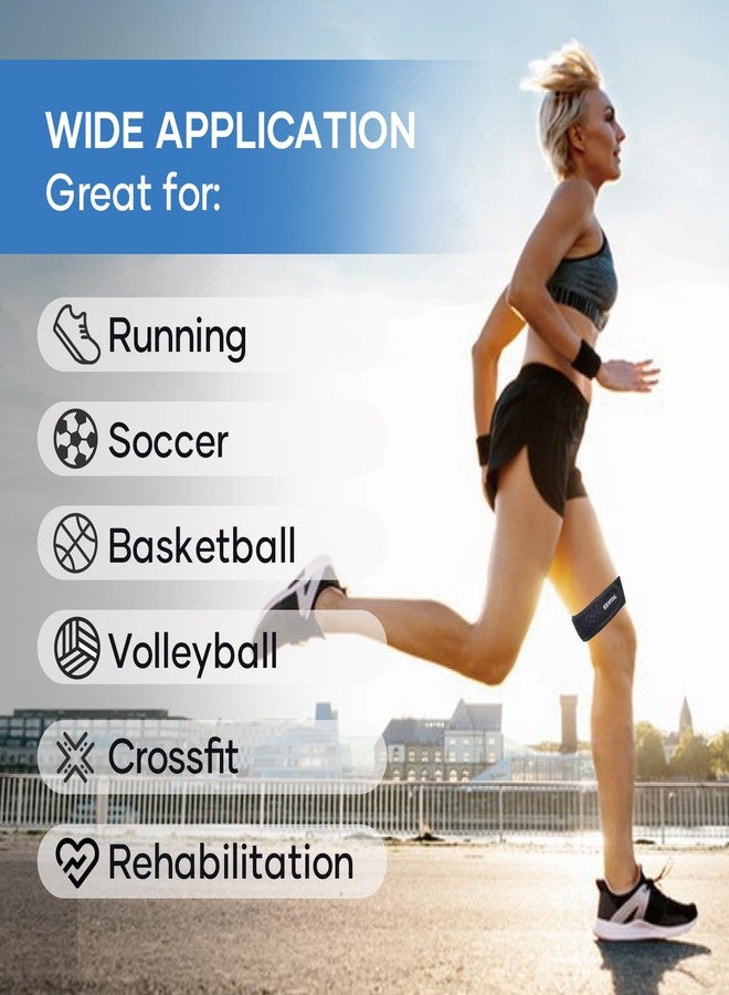 أربطة EXVITAL IT Band، دعامة الرباط الحرقفي الظنبوبي، تخفف من متلازمة الرباط الحرقفي الظنبوبي للرجال والنساء، أربطة ركبة قابلة للتعديل، رباط ضغط الرباط الحرقفي الظنبوبي للتمارين الرياضية، عبوة واحدة - Image 4