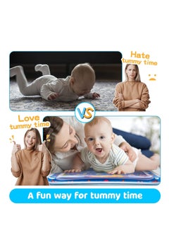 MUMS PLANET Tummy Time Water Mat, Extra Large Multi-Stage Activity Center Baby Toys & Sensory Toys, Baby Toys for new born , Inflatable Playmat Visual Stimulation Gift For Boys Girls Toys  - Image 5