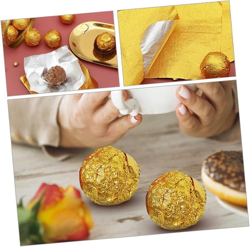 Aluminium Foil Wrapping Paper For Candy Chocolate Packaging DIY Crafts 200pcs 1 Set - Image 4