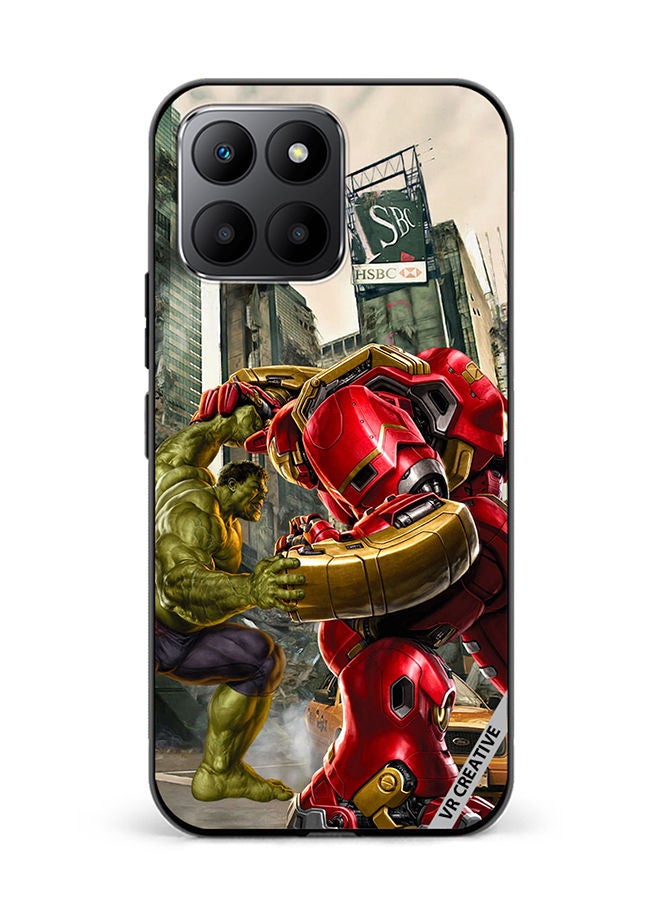VR CREATIVE Protective Case Cover For Honor 70 Lite Hulk Vs Hulkbuster Design Multicolour - Image 1