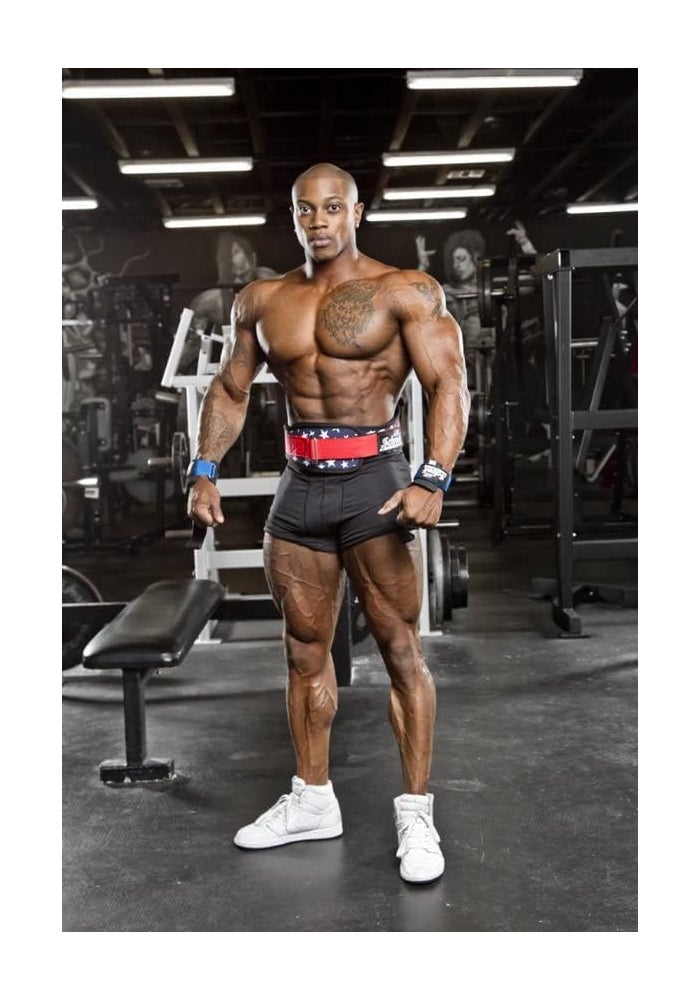 Schiek Lifting Straps with Wrist Guard and Dowels - Image 4